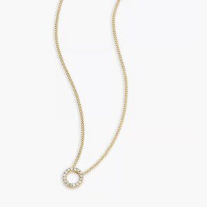 Gorjana Diamond Alphabet Necklace - letter O